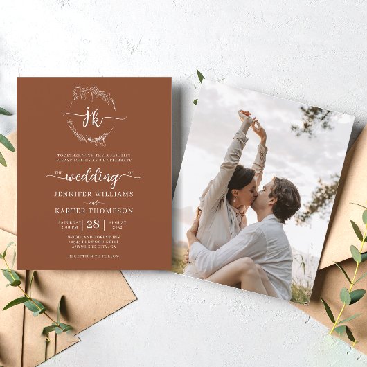 BUDGETフローラテラコッタモノグラム結婚写真