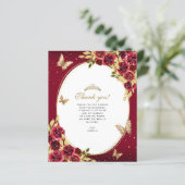 BUDGETフローラレッド金ゴールドバタフライフォトキンセアニラ (スタンド正面)