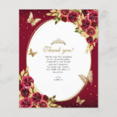 BUDGETフローラレッド金ゴールドバタフライフォトキンセアニラ (正面)