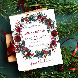 BUDGETフローラ冬の結婚クリスマス救の日付 チラシ
