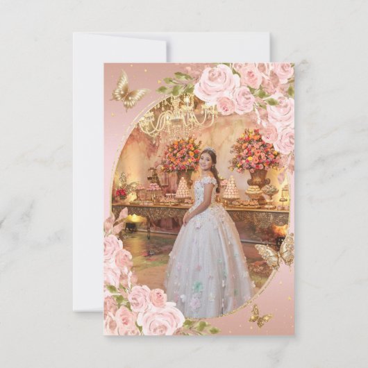 BUDGETフローラ赤面バタフライキンセアニェラ写真 ノートカード (裏面)