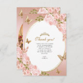 BUDGETフローラ赤面バタフライキンセアニェラ写真 ノートカード (正面/裏面)