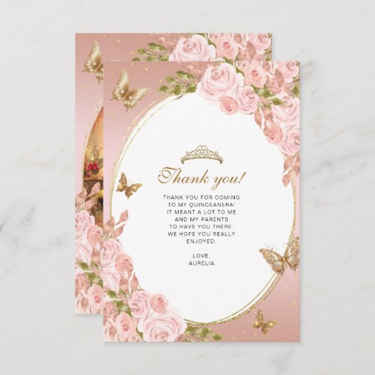 BUDGETフローラ赤面バタフライキンセアニェラ写真 ノートカード (正面/裏面)