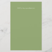 BUDGETブライダルシャワー招待状カスタムの色 (裏面)