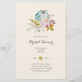 BUDGETブライダルシャワー招待状カスタムの色 (正面)