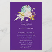 BUDGETブライダルシャワー招待状カスタムの色 (正面)