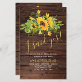 BUDGETブライダルシャワー招待状カスタムの色 (正面/裏面)