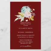 BUDGETブライダルシャワー招待状カスタムの色 (正面)