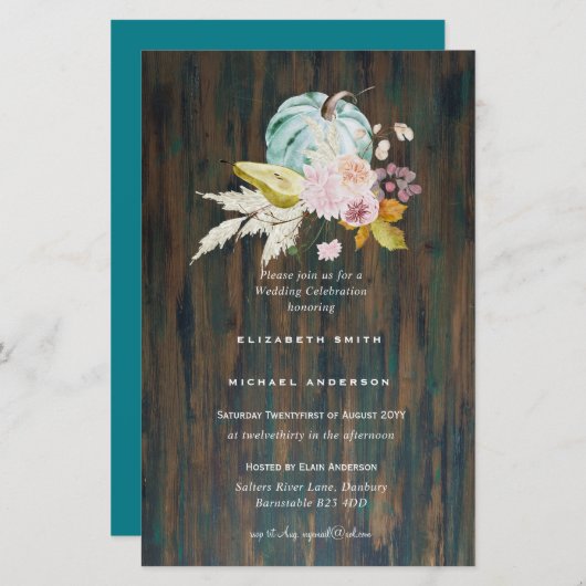 BUDGETブライダルシャワー招待状カスタムの色 (正面/裏面)