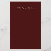 BUDGETブライダルシャワー招待状カスタムの色 (裏面)