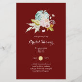 BUDGETブライダルシャワー招待状カスタムの色 (正面)