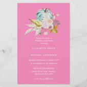 BUDGETブライダルシャワー招待状カスタムの色 (正面)