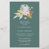 BUDGETブライダルシャワー招待状カスタムの色 (正面)