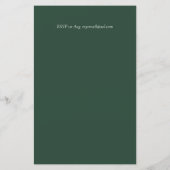 BUDGETブライダルシャワー招待状カスタムの色 (裏面)