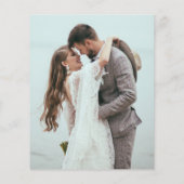 BUDGETブラック文字の写真が楽しく結婚の後 (裏面)