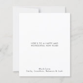 BUDGETブラック金ゴールドグリッタースクリプトハッピーニューイヤー (裏面)