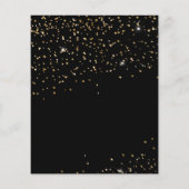 BUDGETブラック金ゴールドグリッター仮装ありがとう (裏面)