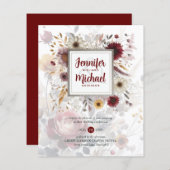 BUDGETブルガンディーイエローフローラ (正面/裏面)