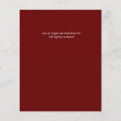 BUDGETブルガンディーイエローフローラ (裏面)