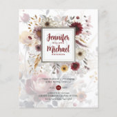 BUDGETブルガンディーイエローフローラ (正面)