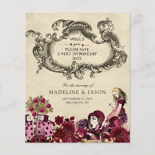 BUDGETブルゴーニュ金ゴールドアリス結婚in Wonderland (正面)