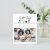 BUDGETホリディジョイフォトカパーソナライズされたード (スタンド正面)