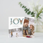 BUDGETホリディジョイフォトカパーソナライズされたード (スタンド正面)