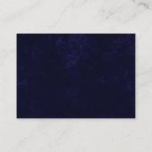 BUDGETミッドナイトブルーシナ金ゴールドスター結婚ズ エンクロージャーカード (裏面)