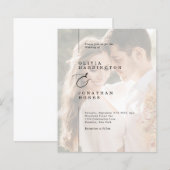 BUDGETミニマモダンリスト縁どライ写真結婚の (正面/裏面)