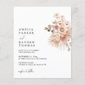 BUDGETミニマリストボヘミアン開花結婚ズ (正面)