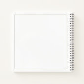 BUDGETミニマリストモノグラム結婚ズゲストブック ノートブック (裏面)