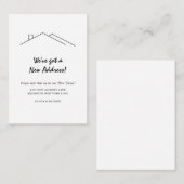 BUDGETミニマリスト新し得いアドレスの移動 ノートカード (正面/裏面)