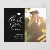 BUDGETミニマリスト黒写真卒業ありがとう (正面)