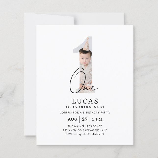 BUDGETミニマリストBoho 1st Brithday写真 (正面)