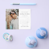 BUDGETミニマルなカレンダー写真の日付を保存 チラシ (シングル)