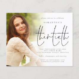 Budgetミニマルなフォトオーバーレイ30th誕生日