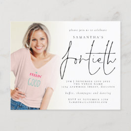 Budgetミニマルなフォトオーバーレイ40th誕生日