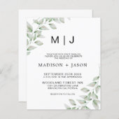 BUDGETミニマルはっきりした主義緑モノグラム結婚ズ (正面/裏面)