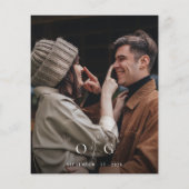 BUDGETミニマルフローラモノグラム結婚写真 (裏面)