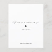 BUDGETミニマルモダンリストアーチフォト日付の保存 チラシ (裏面)