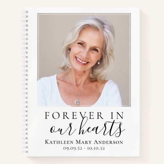 BUDGETミニマル葬儀記念ゲストブック ノートブック (正面)