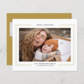 BUDGETミニマル金ゴールドス縁どクエア写真コラージュ (正面/裏面)