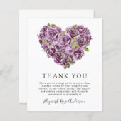 BUDGETメモリアルサンキューカード |あじさいハート (正面/裏面)