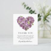 BUDGETメモリアルサンキューカード |あじさいハート (スタンド正面)