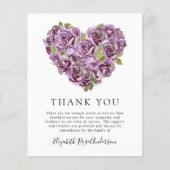 BUDGETメモリアルサンキューカード |あじさいハート (正面)