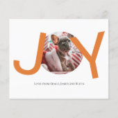 BUDGETメリークリスマスジョイフォトカード (正面)