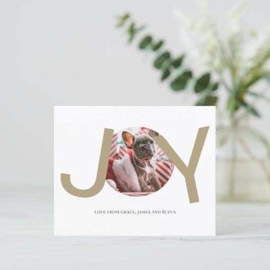 BUDGETメリークリスマスジョイフォトカード (スタンド正面)