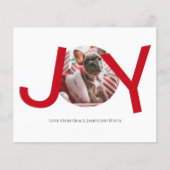 BUDGETメリークリスマスジョイレッドフォトカード (正面)