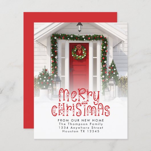 BUDGETメリークリスマスニューホームフォトトナカイ (正面/裏面)