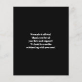 BUDGETモダンタイポグラフィ写結婚真 (裏面)